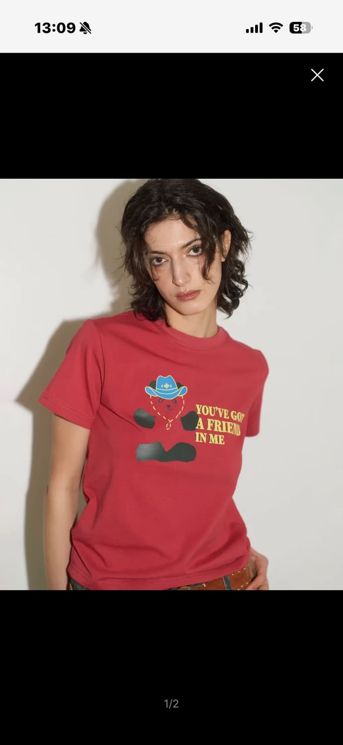 헤레틱 COWBOY PANDA T-SHIRT / rose 상품이미지1