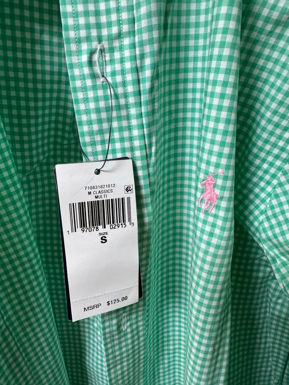 폴로 깅엄셔츠 상품이미지2