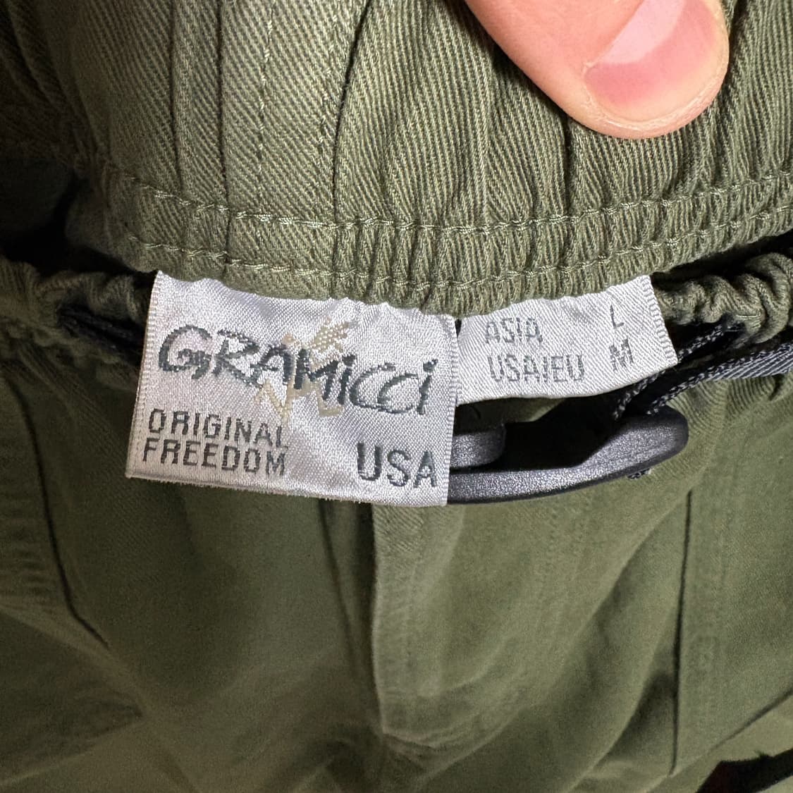 그라미치 루즈 테이퍼드 퍼티그 팬츠 / 카키, L 상품이미지6