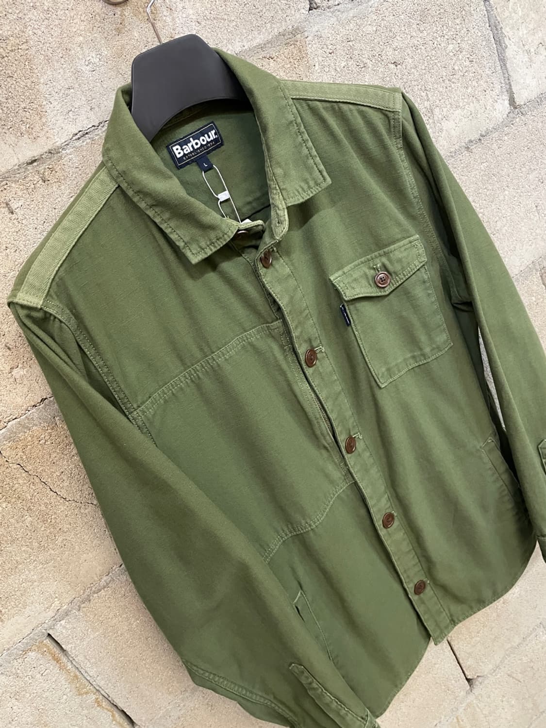 바버 시튼 오버 셔츠 자켓 상품이미지3