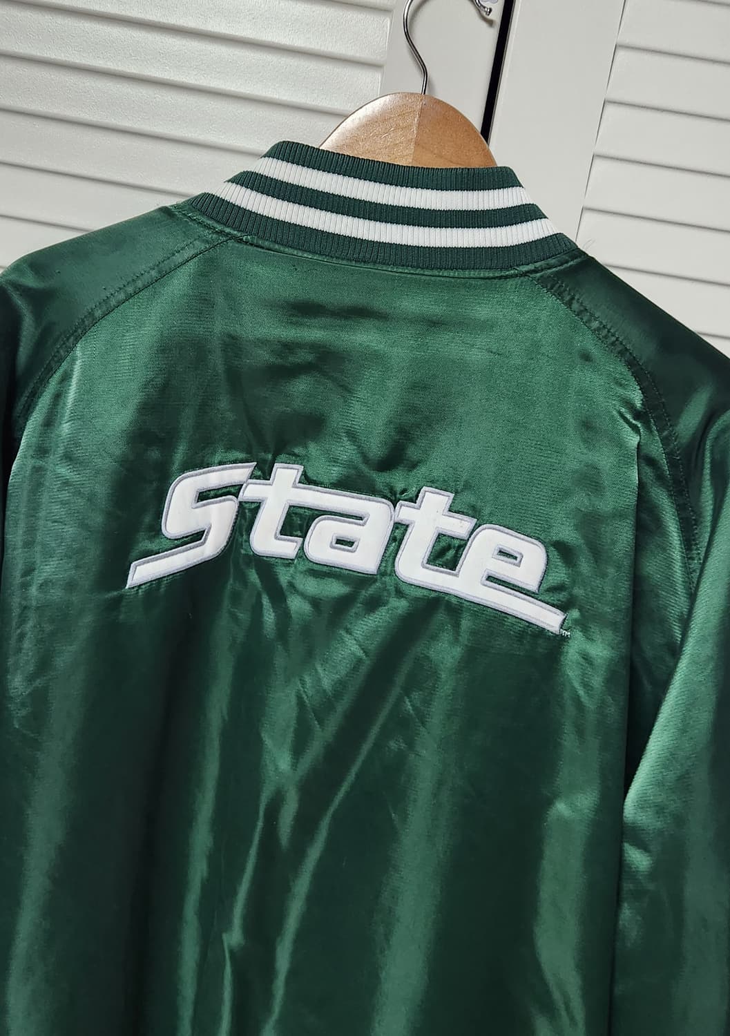 3XL 나이키 MSU 스파르탄 스타디움 바시티 딤그린 자켓 상품이미지5