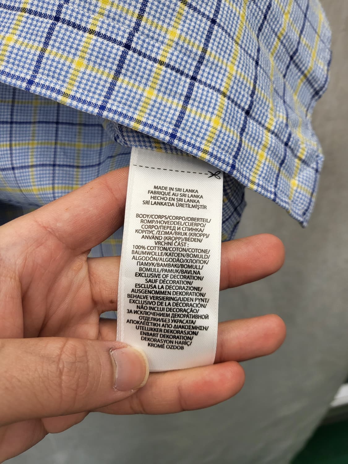 폴로 랄프로렌 체크 반팔 셔츠 블루 상품이미지4