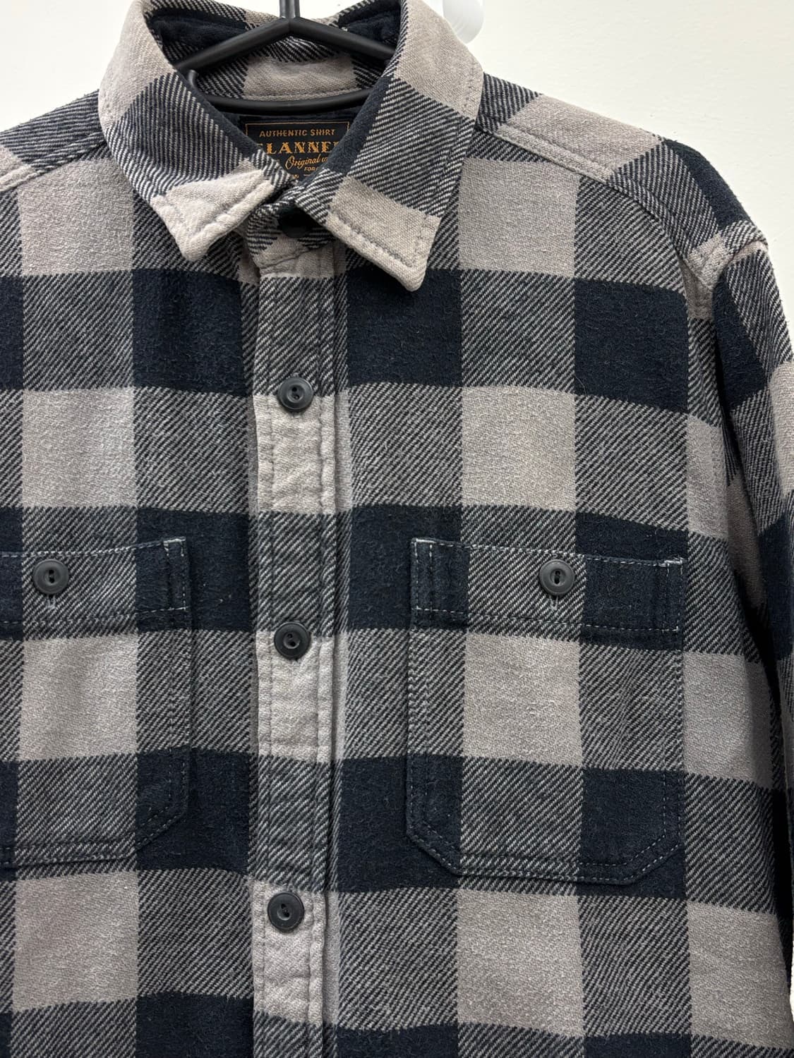 빈티지 그레이 체크 셔츠 상품이미지6