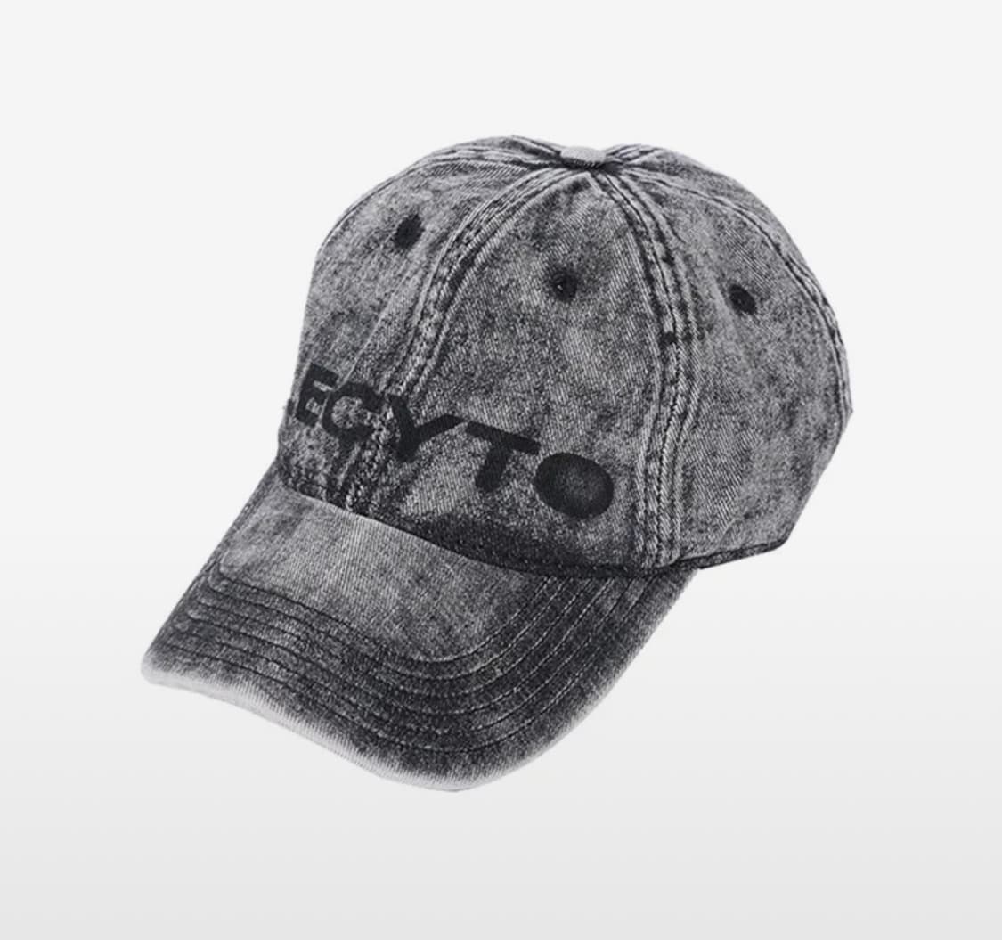 Retro Faded Denim Ball Cap_[Black] 상품이미지1
