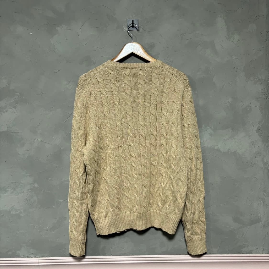 폴로 랄프로렌 신형 꽈배기 니트 베이지 상품이미지4