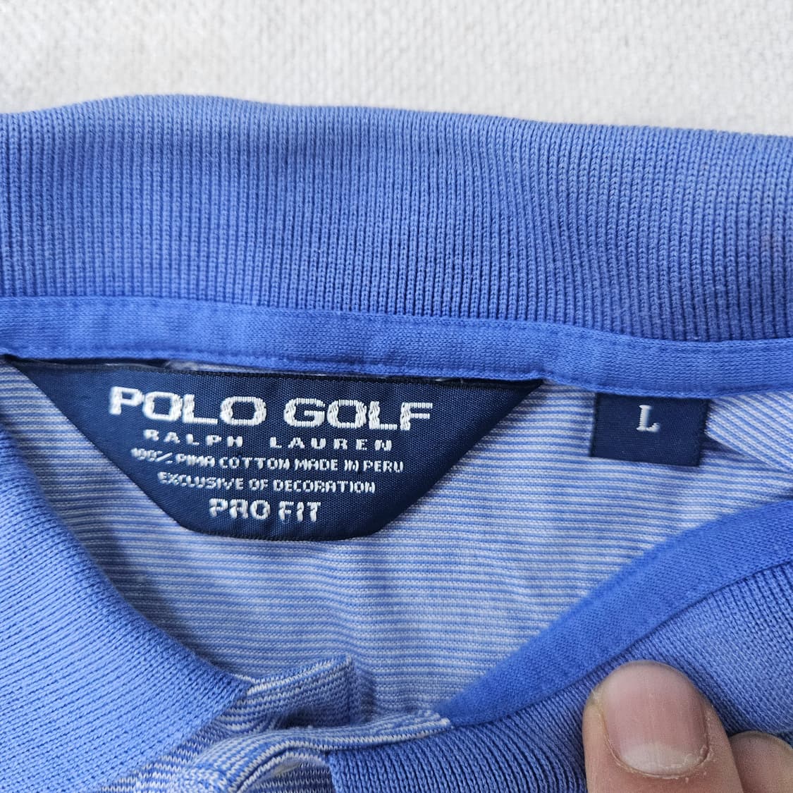 L 폴로랄프로렌 스카이블루 카라 반팔티 0325Y 상품이미지3