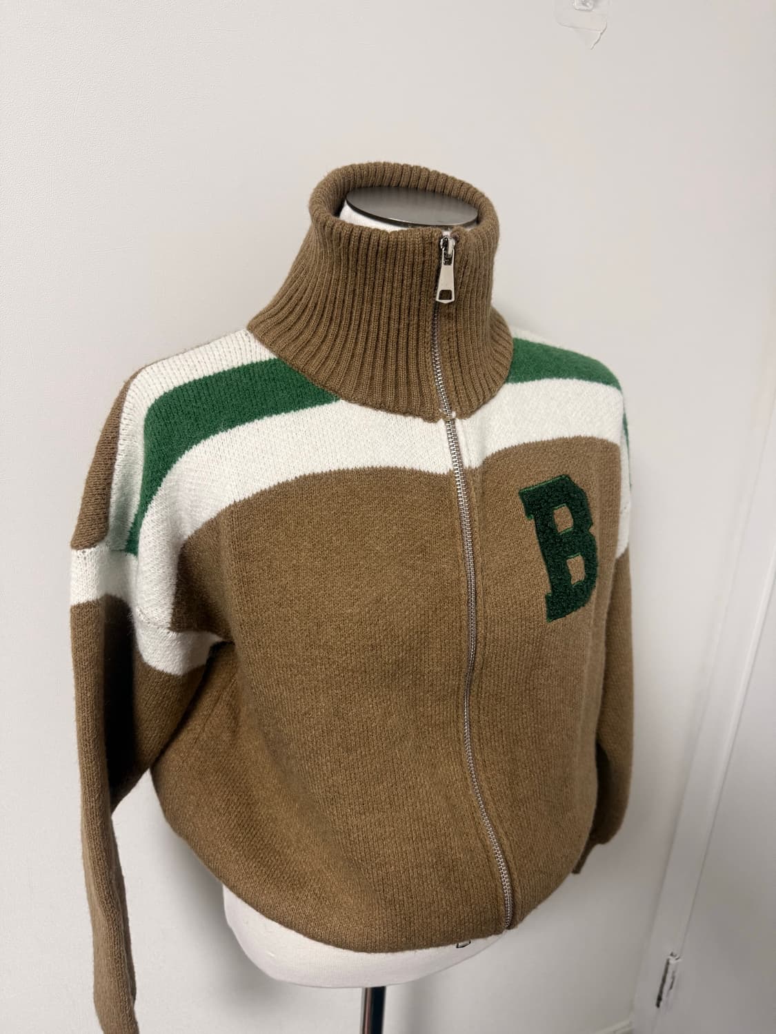 갈색 니트집업  상품이미지3