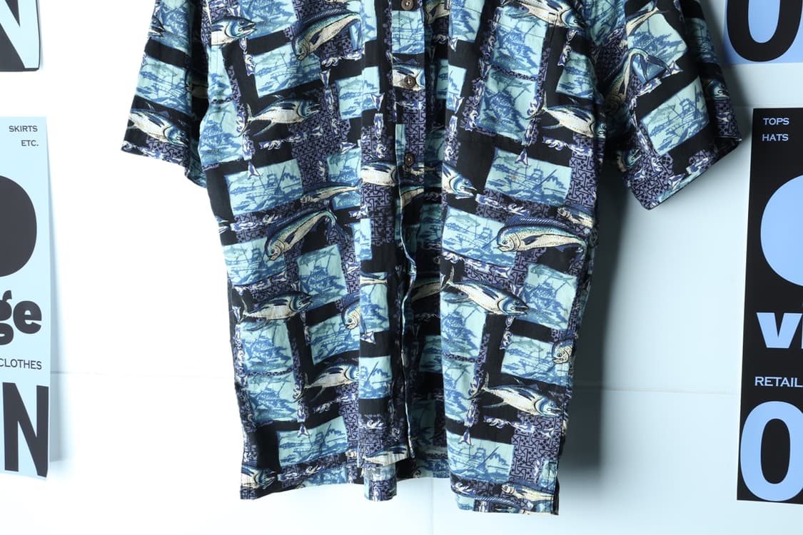 (M-XL) 브랜드빈티지 반팔셔츠 남방 90s 년대 USA-H33079 상품이미지4