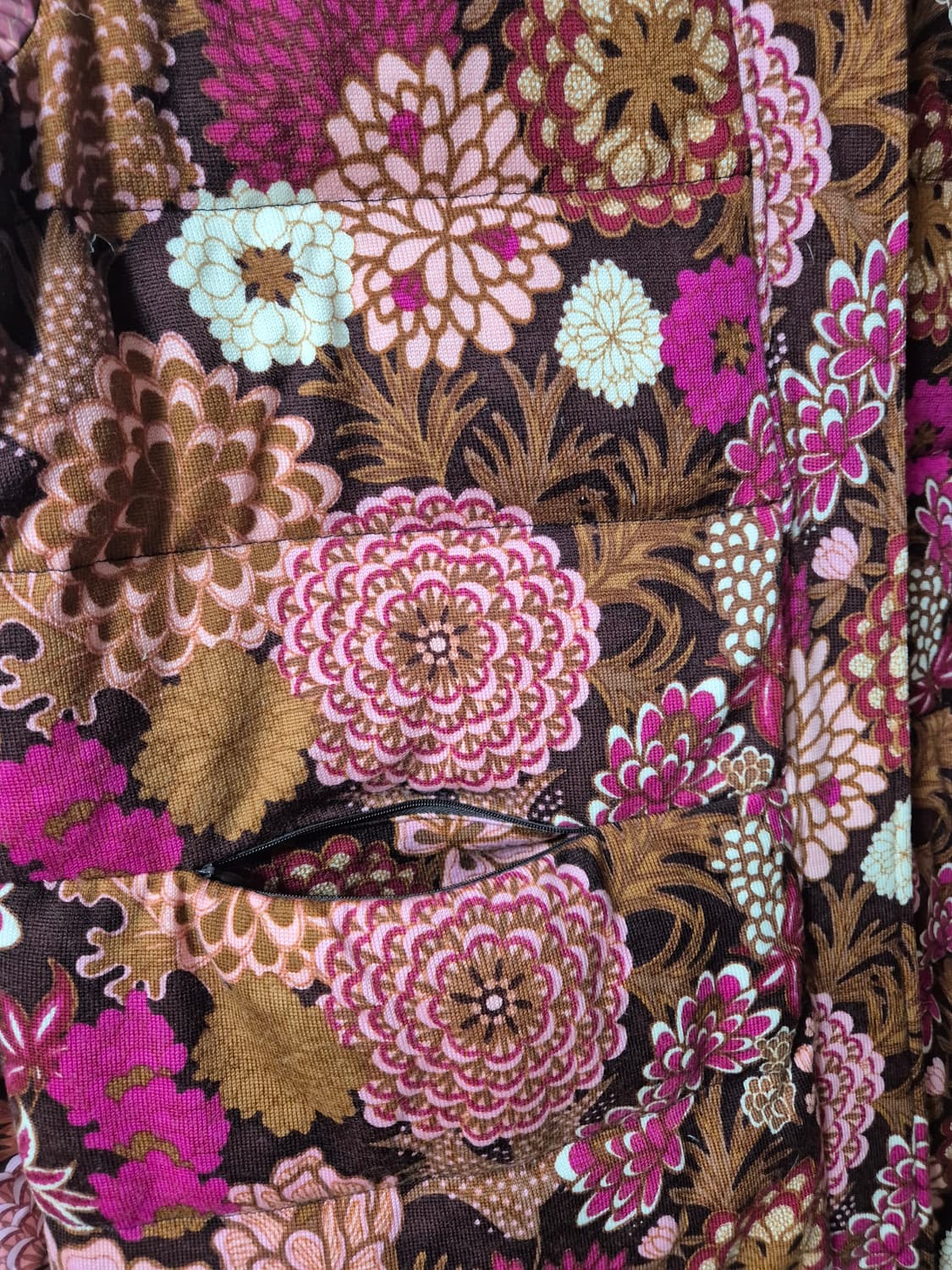 오일릴리 플라워 덕다운 패딩 코트 롱패딩 42 상품이미지6