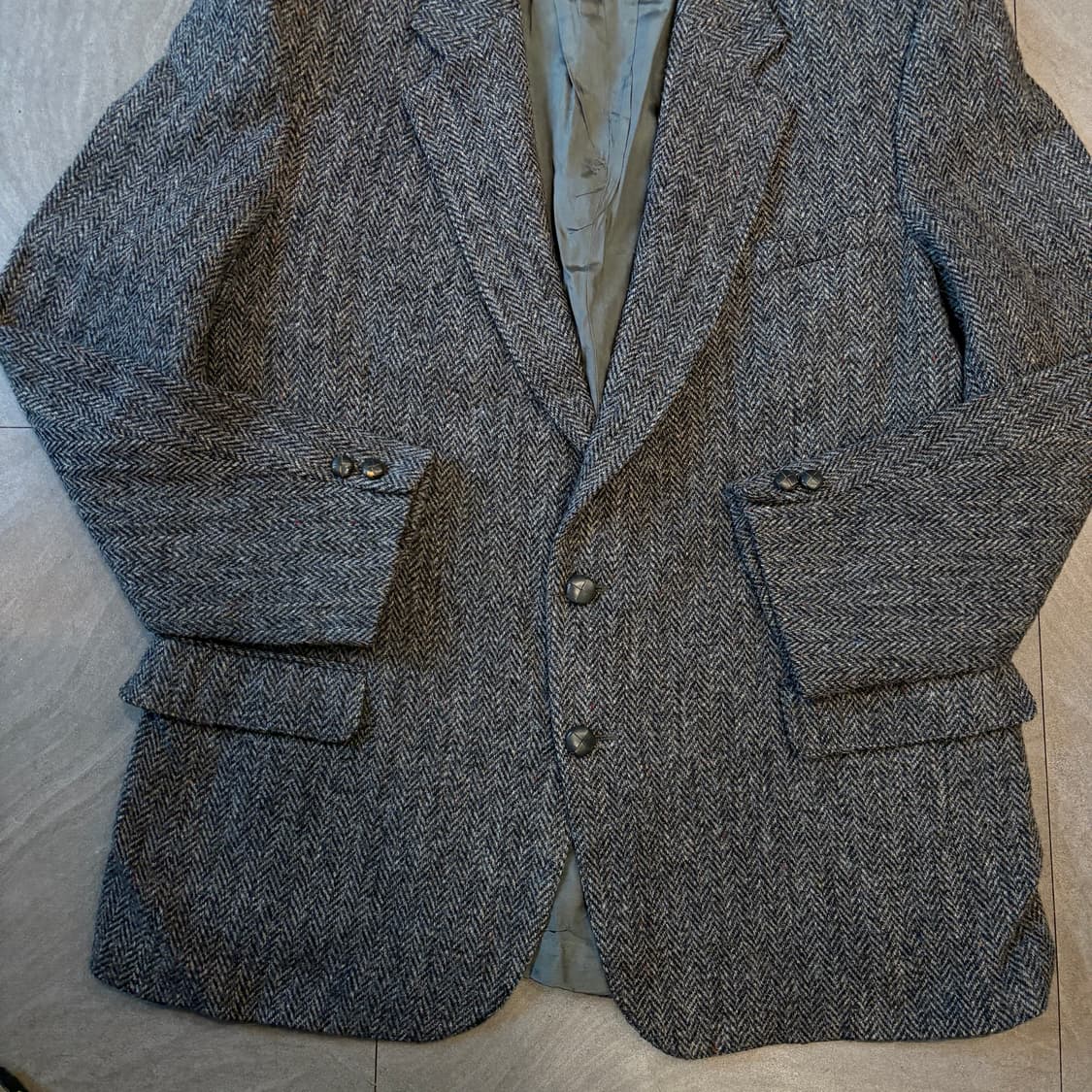 빈티지 해리스트위드  울 자켓 상품이미지4