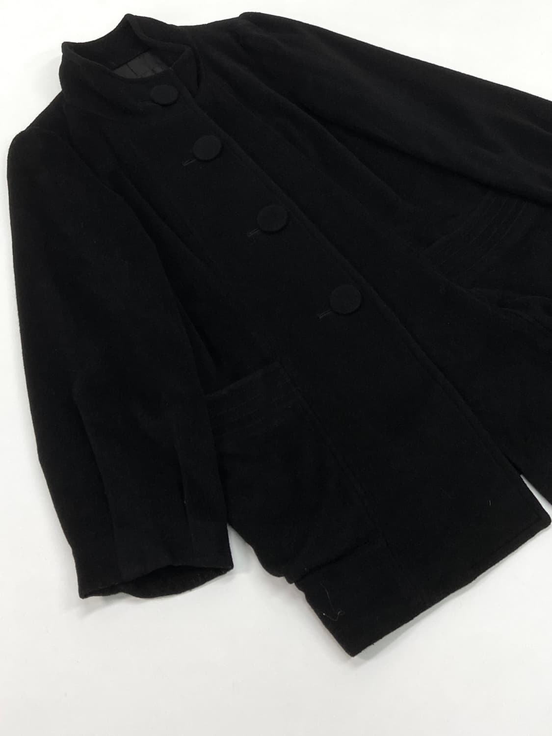 Black Minimal half Coat 상품이미지3