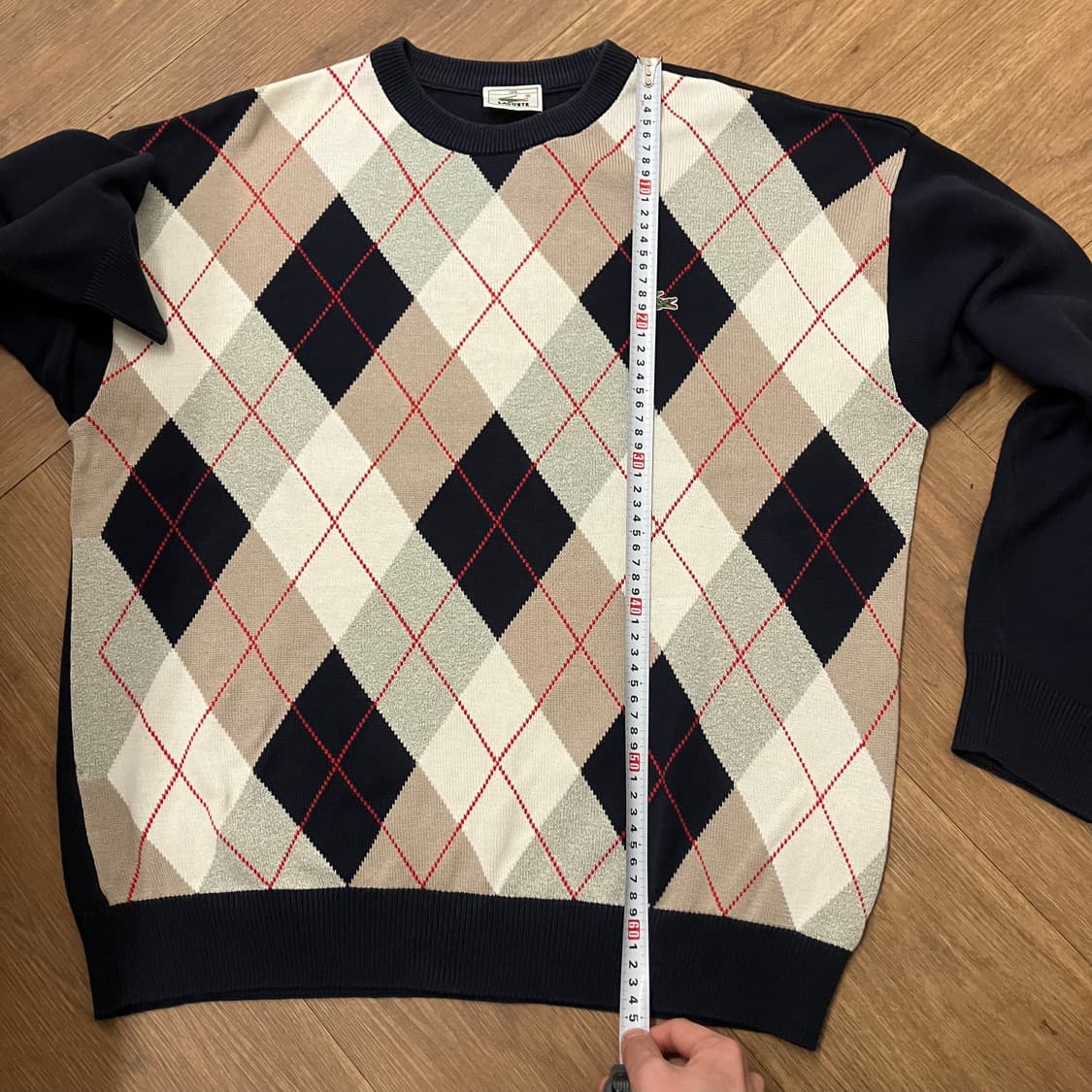 N57 라코스테 아가일 니트 상품이미지8