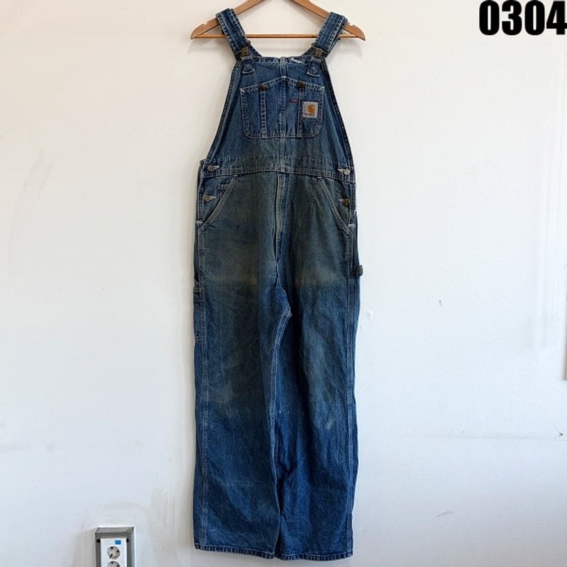칼하트 데님 오버롤 워크 팬츠 34X30 0304  상품이미지1