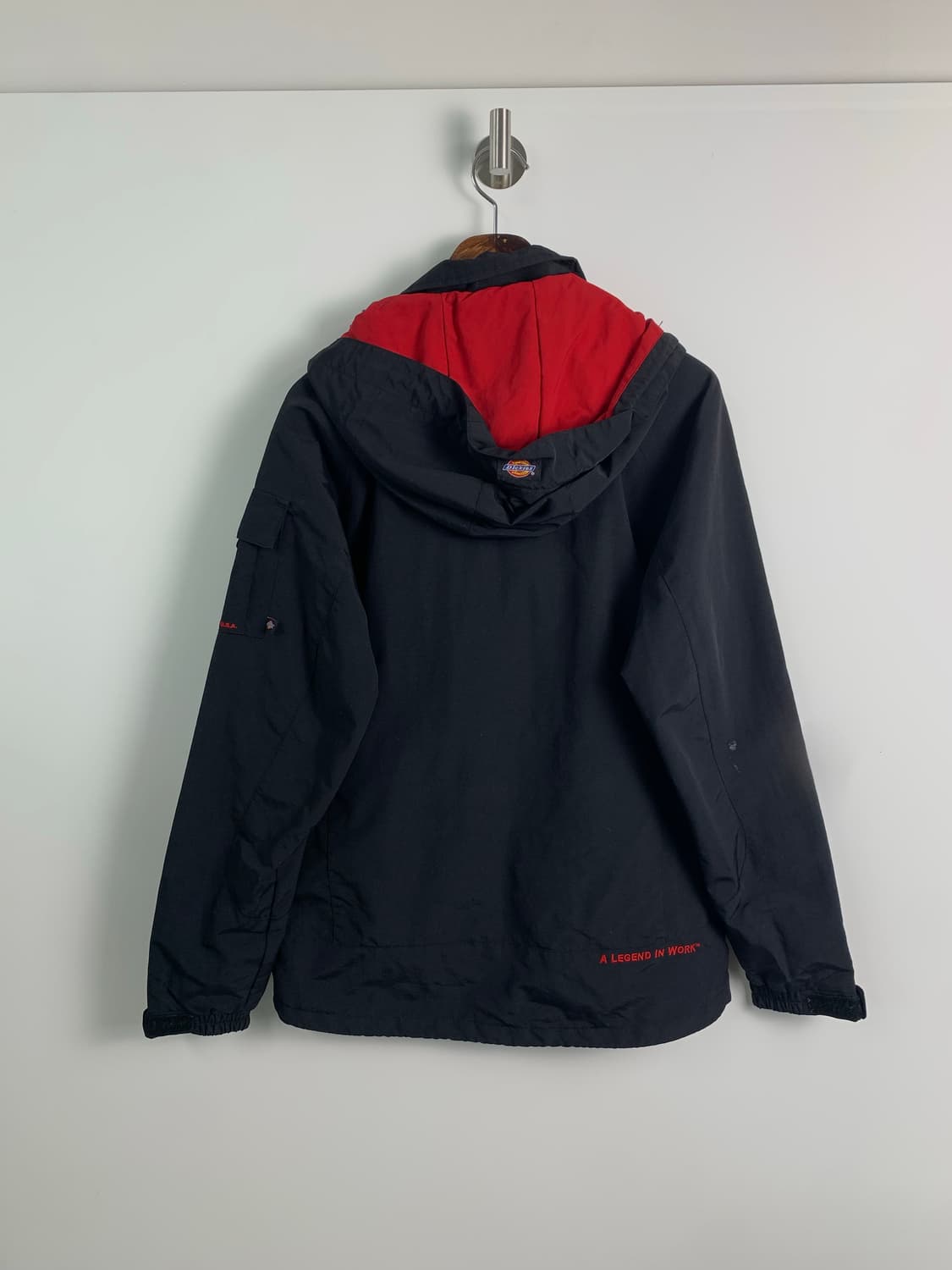 디키즈 화이트 자수로고 블랙 바람막이 자켓 상품이미지3