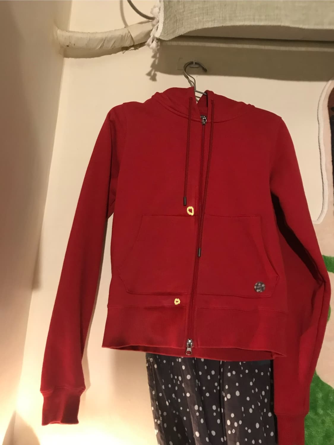 COYSEIO 038 Cozy Hood Zip-Up Red 상품이미지5