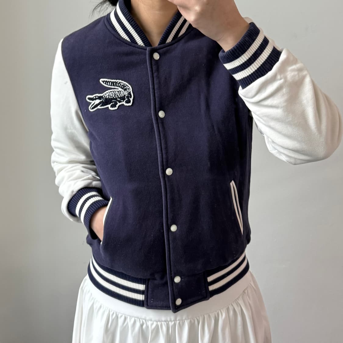 [40] 라코스테 빅로고 바시티 자켓 상품이미지2