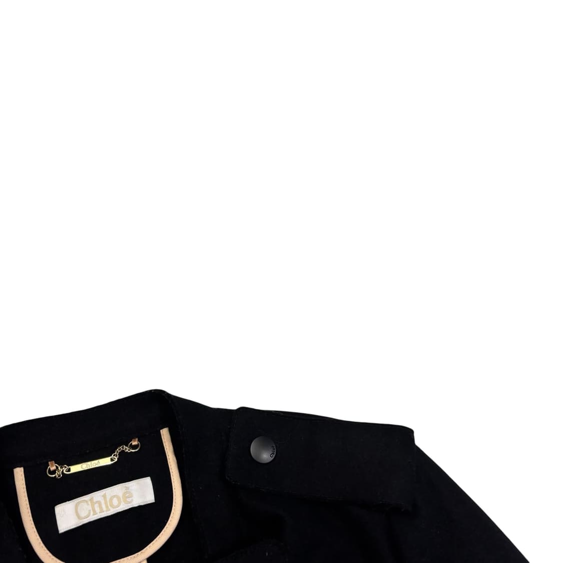 끌로에 블랙 울 사선 자켓 상품이미지3