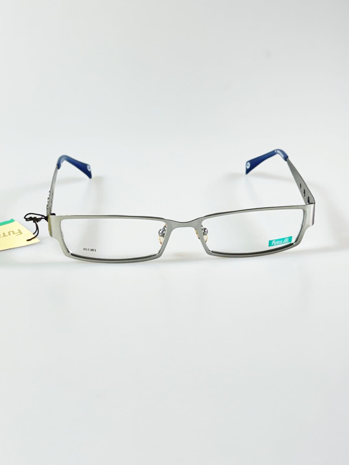 90s FUTIS 실버 메탈 슬림 스퀘어 빈티지 안경 상품이미지2