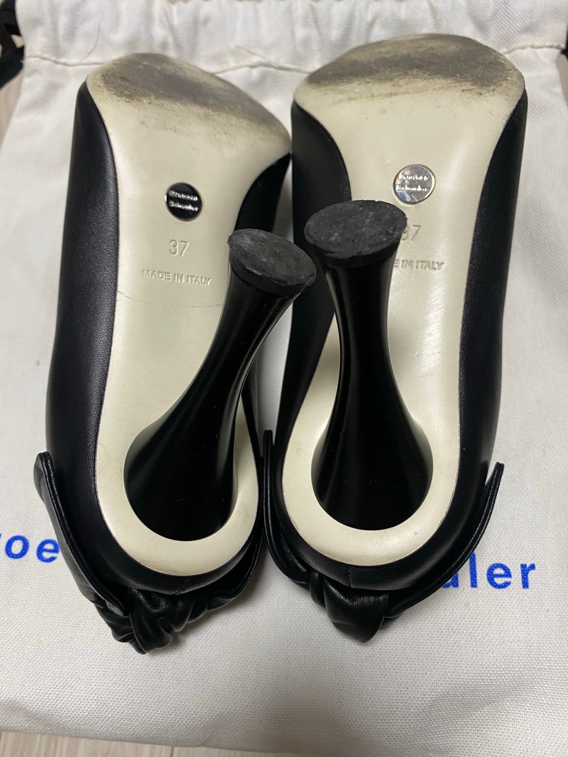 Proenza Schouler 블랙 가죽 앵클 부츠 37 상품이미지4