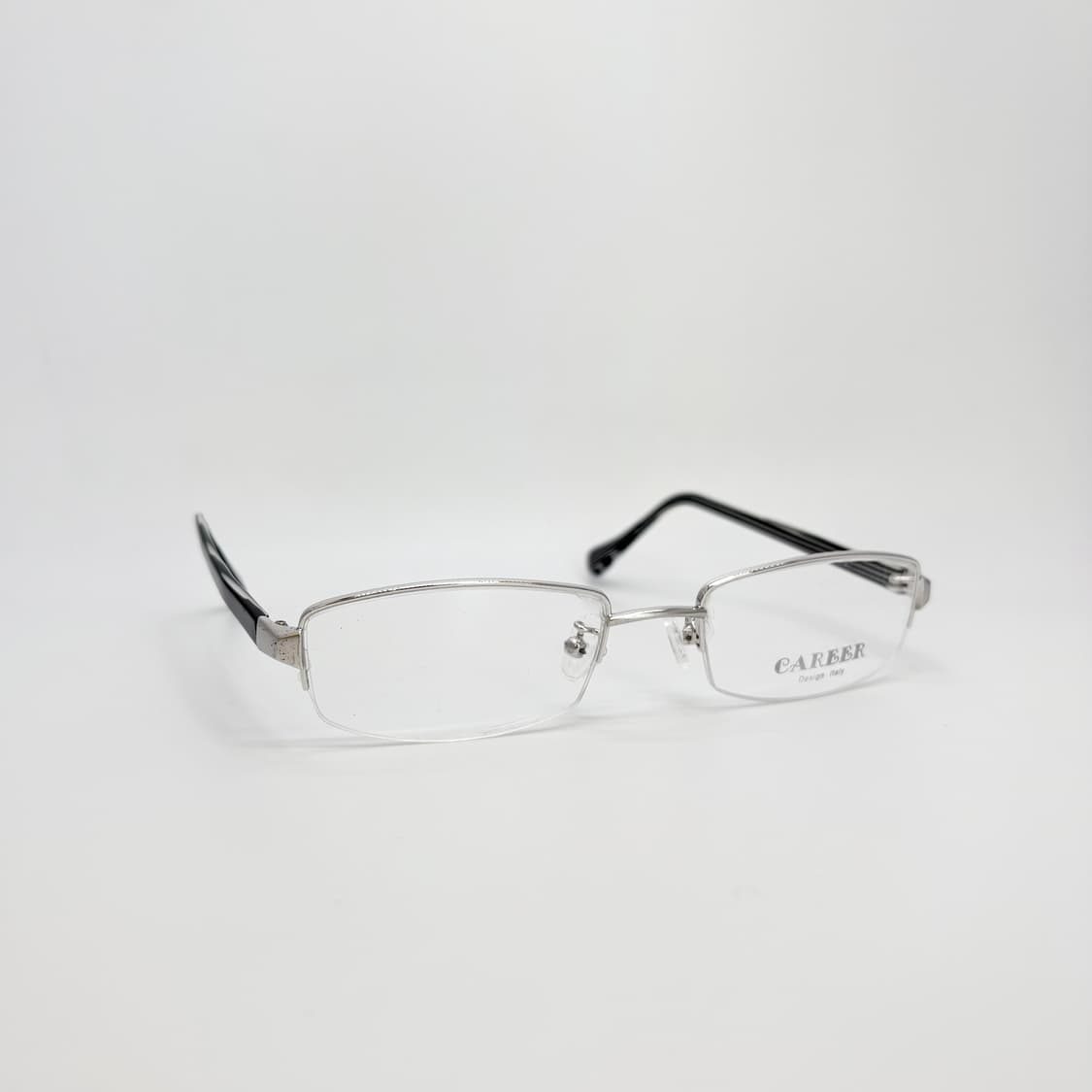 CAREER 실버 라인 반무테 빈티지안경 상품이미지2