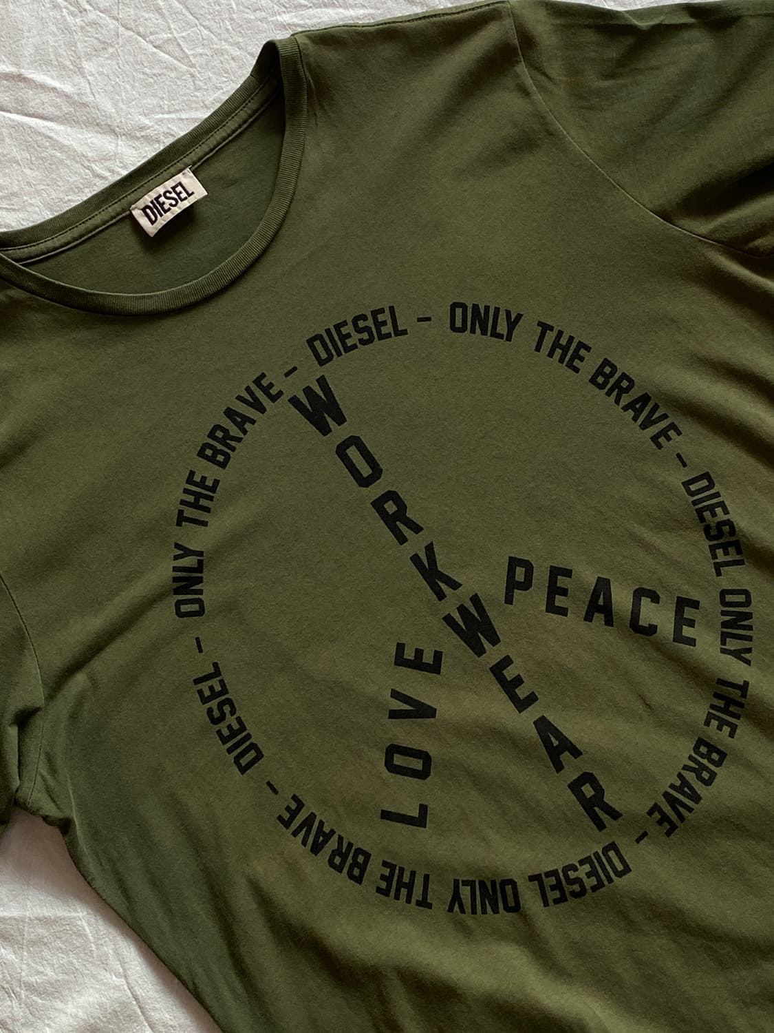 DIESEL 디젤 PEACE LOGO T-shirt 상품이미지1