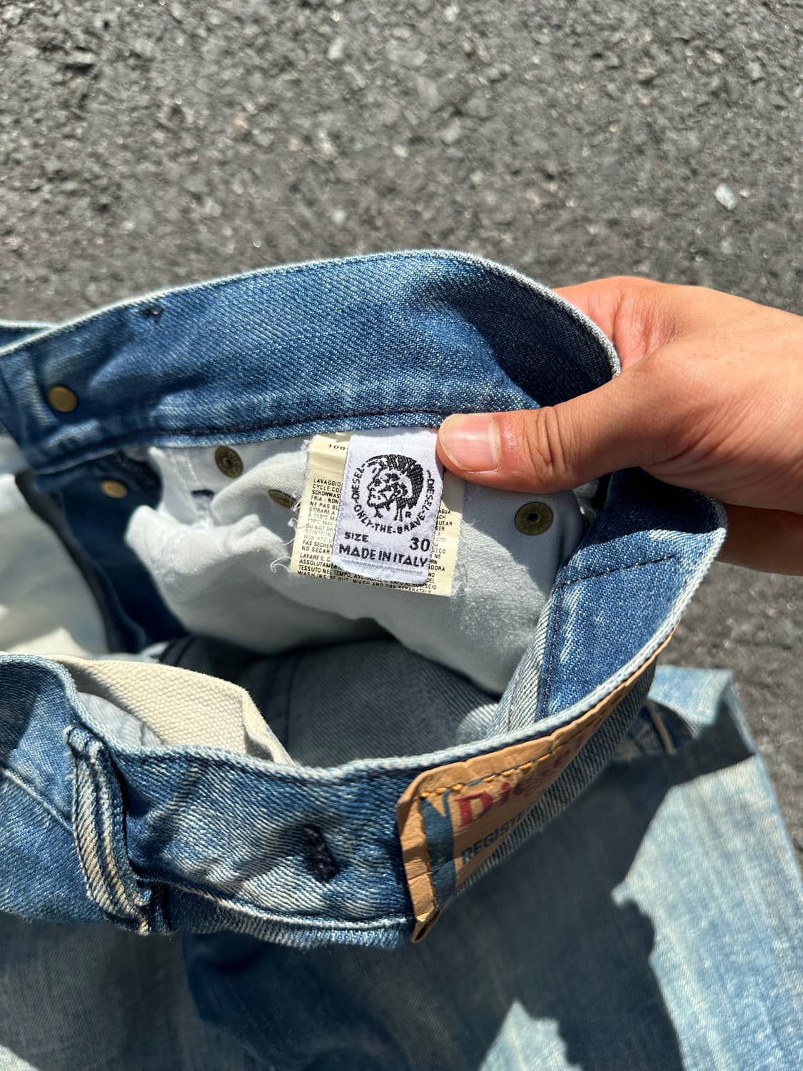 00’s Diesel washed detail straight denim 상품이미지10