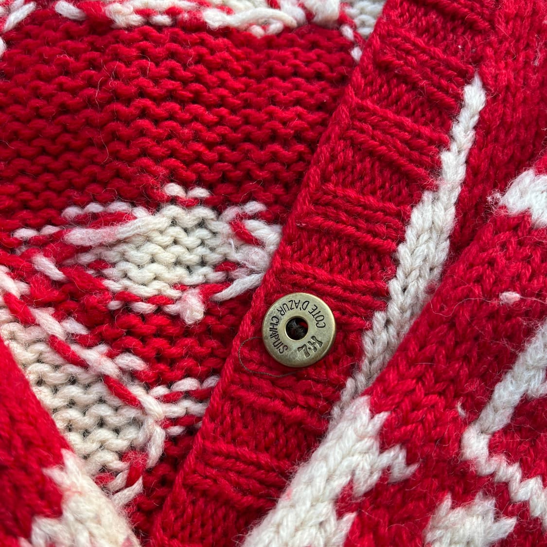 HENRI LUC CHAPLIS(프랑스)빈티지 울100 가디건(실측확인) 상품이미지3