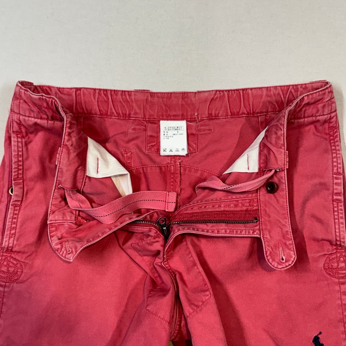 M) 폴로 랄프로렌 두산 프렙스터 면바지 반바지 핑크 상품이미지3