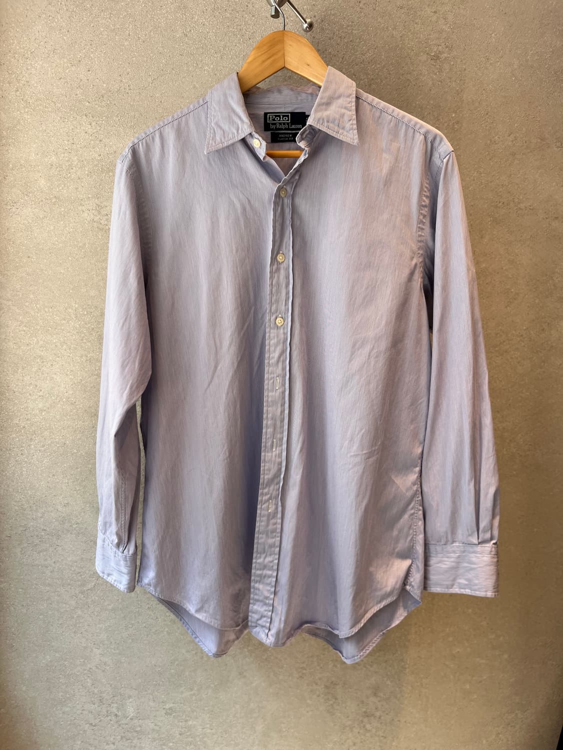 90. 폴로 랄프로렌 앤드류 마이크로 스트라이프 셔츠 (No Pony) 상품이미지1