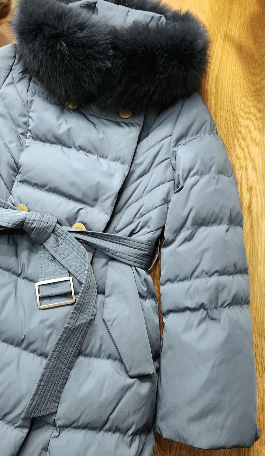 (새상품급)블룸스버리 기비 폭스퍼 구스패딩S 상품이미지5