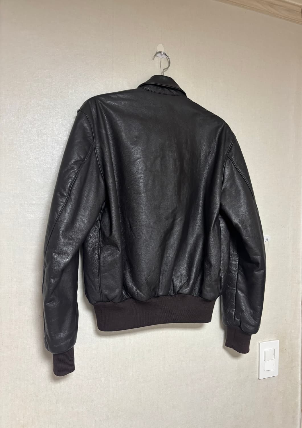 80s 엘엘빈 고트스킨 A2 레더 자켓 상품이미지2