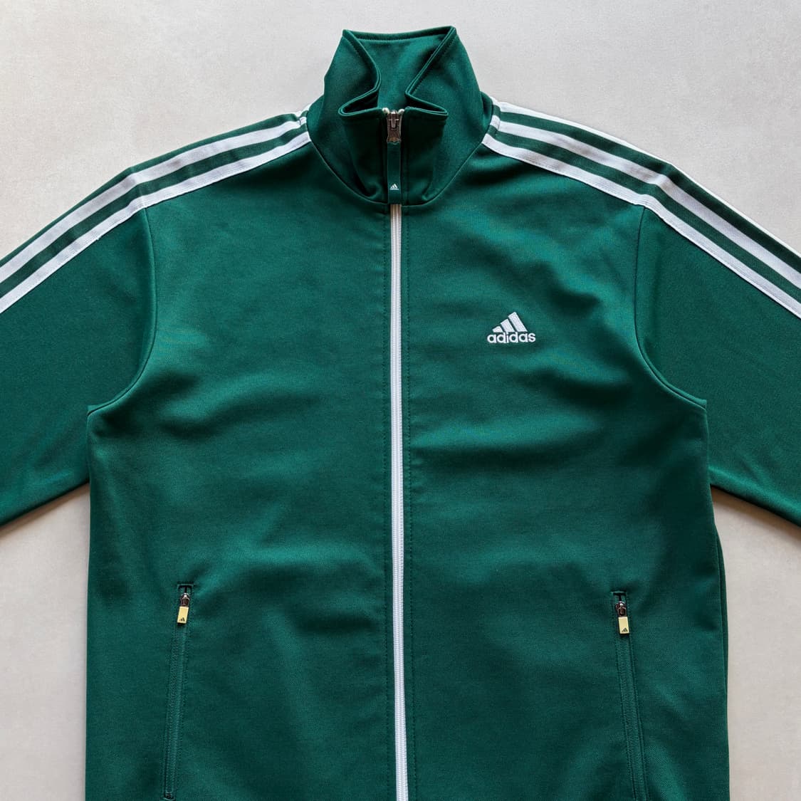 [L]아디다스 클래식 삼선 초흰 그린 트랙탑 져지 상품이미지4