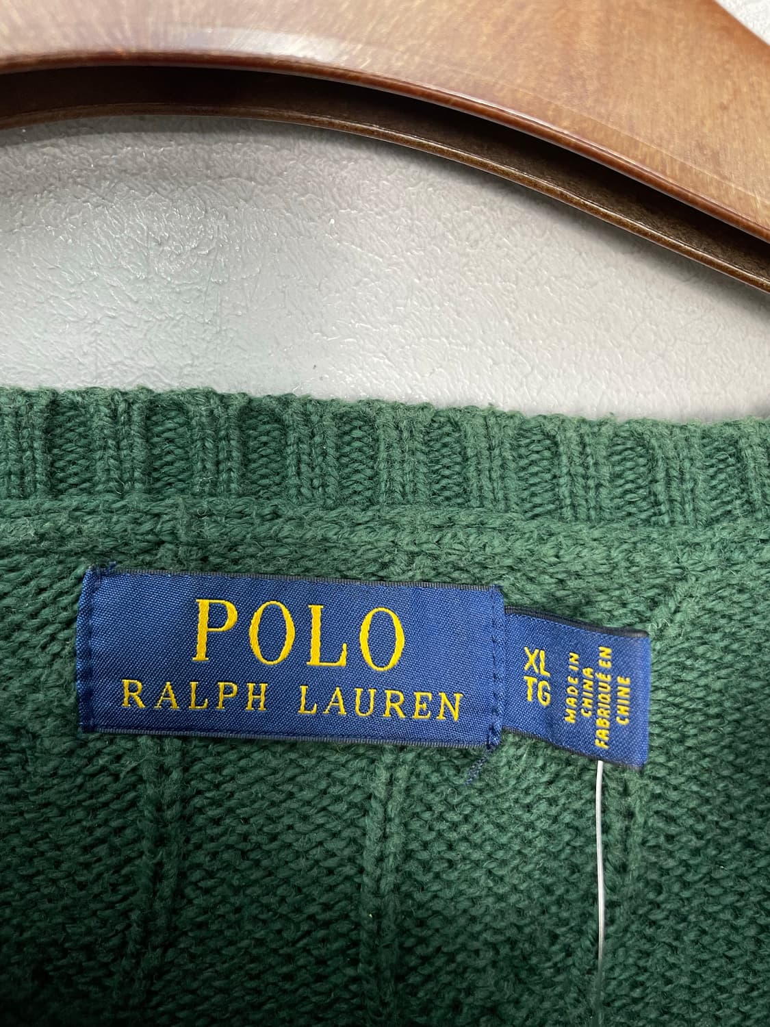 폴로 랄프로렌 그린 라운드넥 니트 H2489 상품이미지5