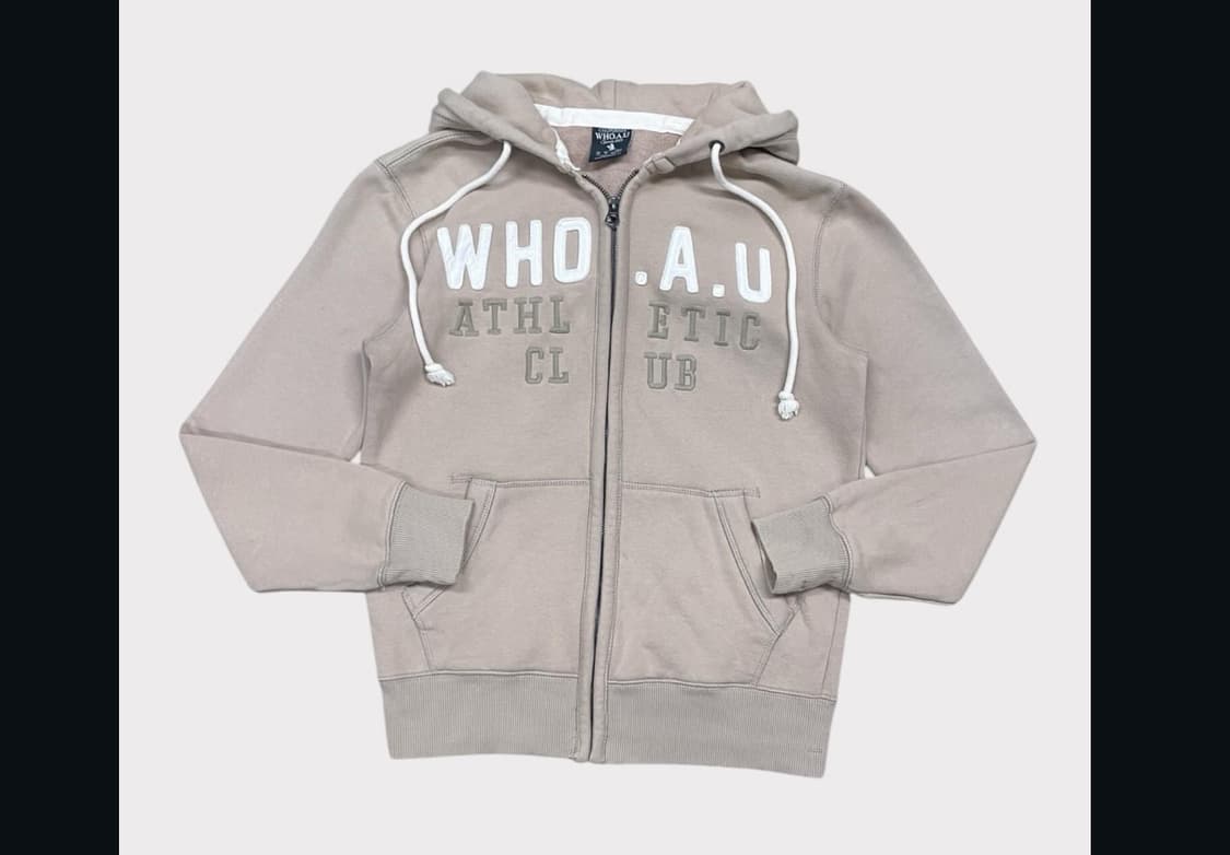 후아유 후드집업 베이지 상품이미지1