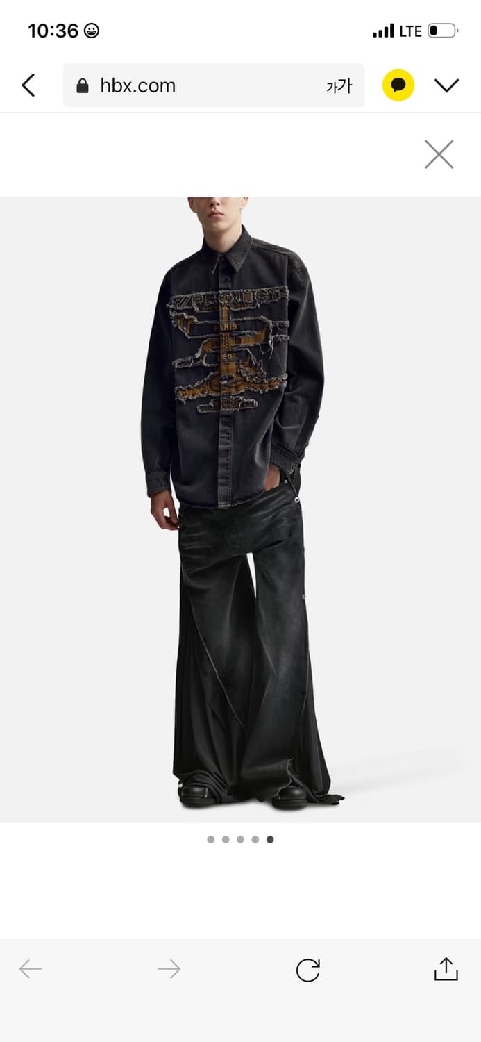 Y/project 파리 베스트 패치 데님 셔츠 상품이미지5