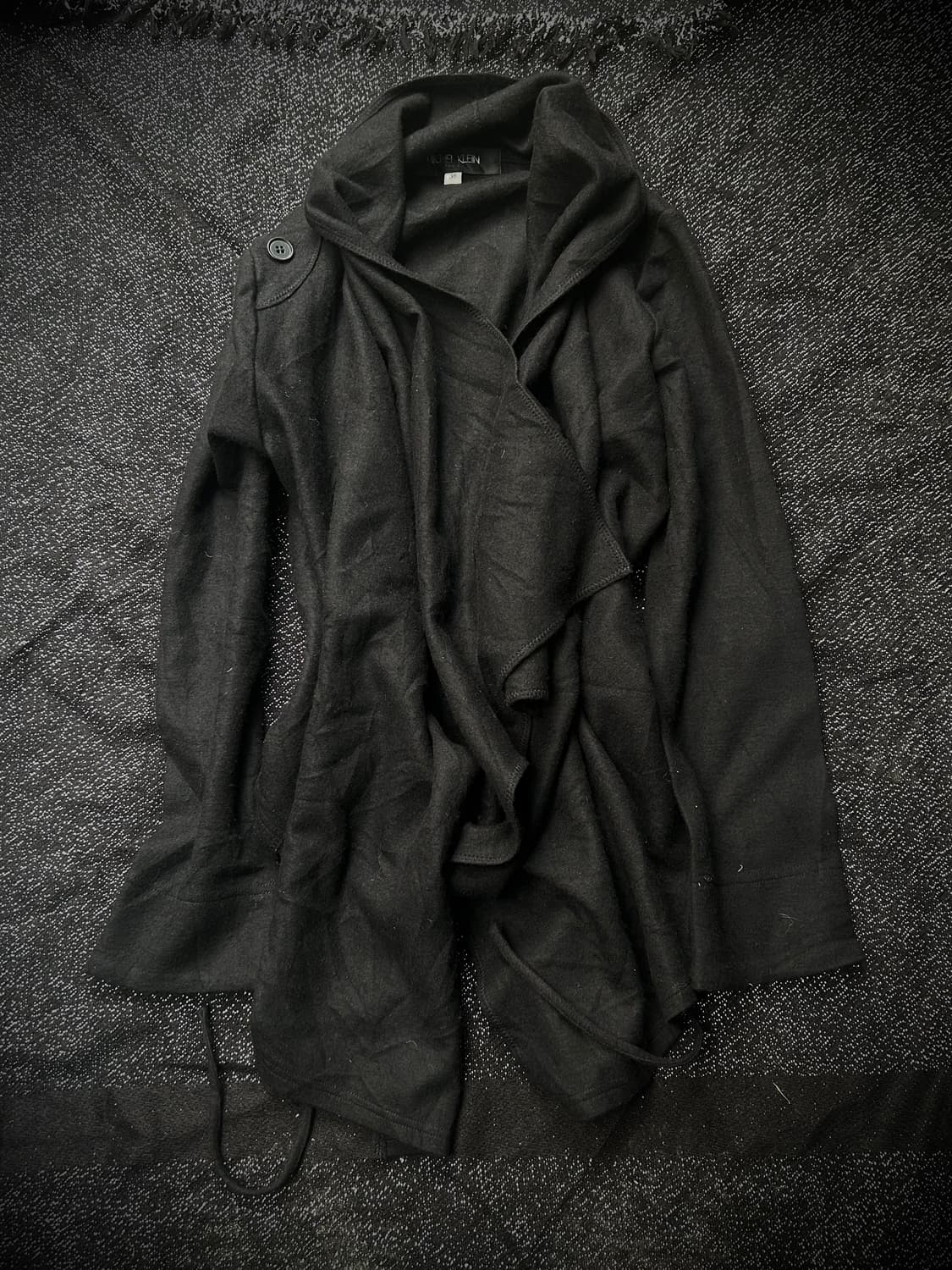 *Rare* 2000s Michel klein 락시크 블랙 드레이프 자켓 상품이미지1