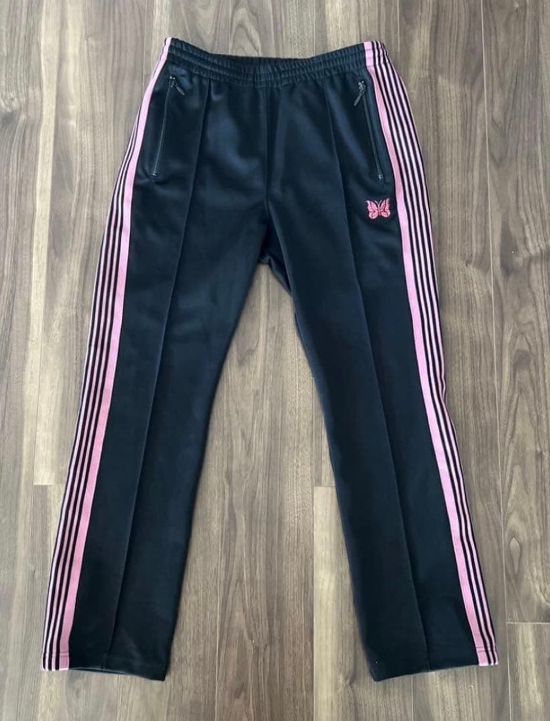 니들스 트랙 팬츠 폴리 스무스 블랙 내로우 핏 상품이미지1