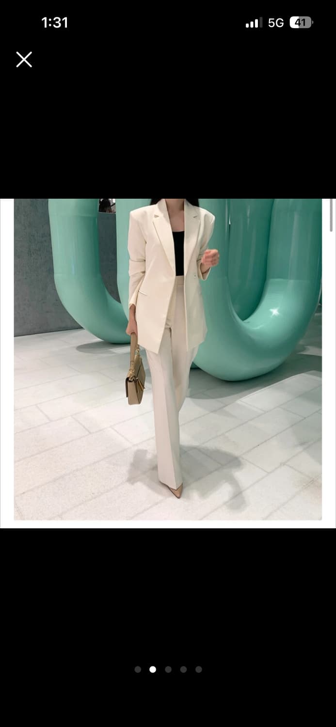 새옷 더제이수 아이보리 수트 셋업 (바지만 구입도 ok) 상품이미지2