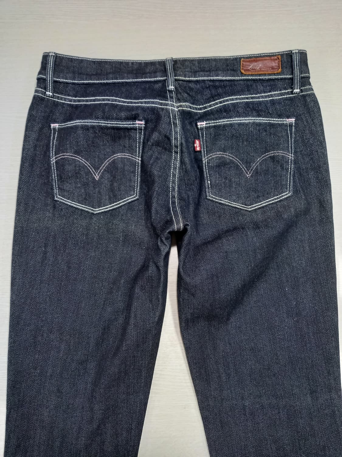 27 리바이스 Ladies 골반 스판 슬림일자 진청 27-607 상품이미지4