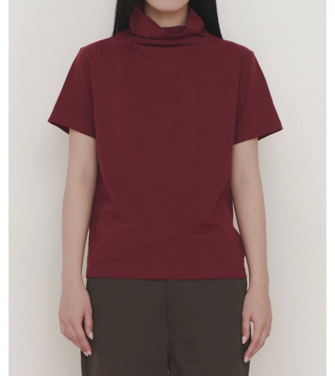 Turtleneck t shirts (Wine) 상품이미지1