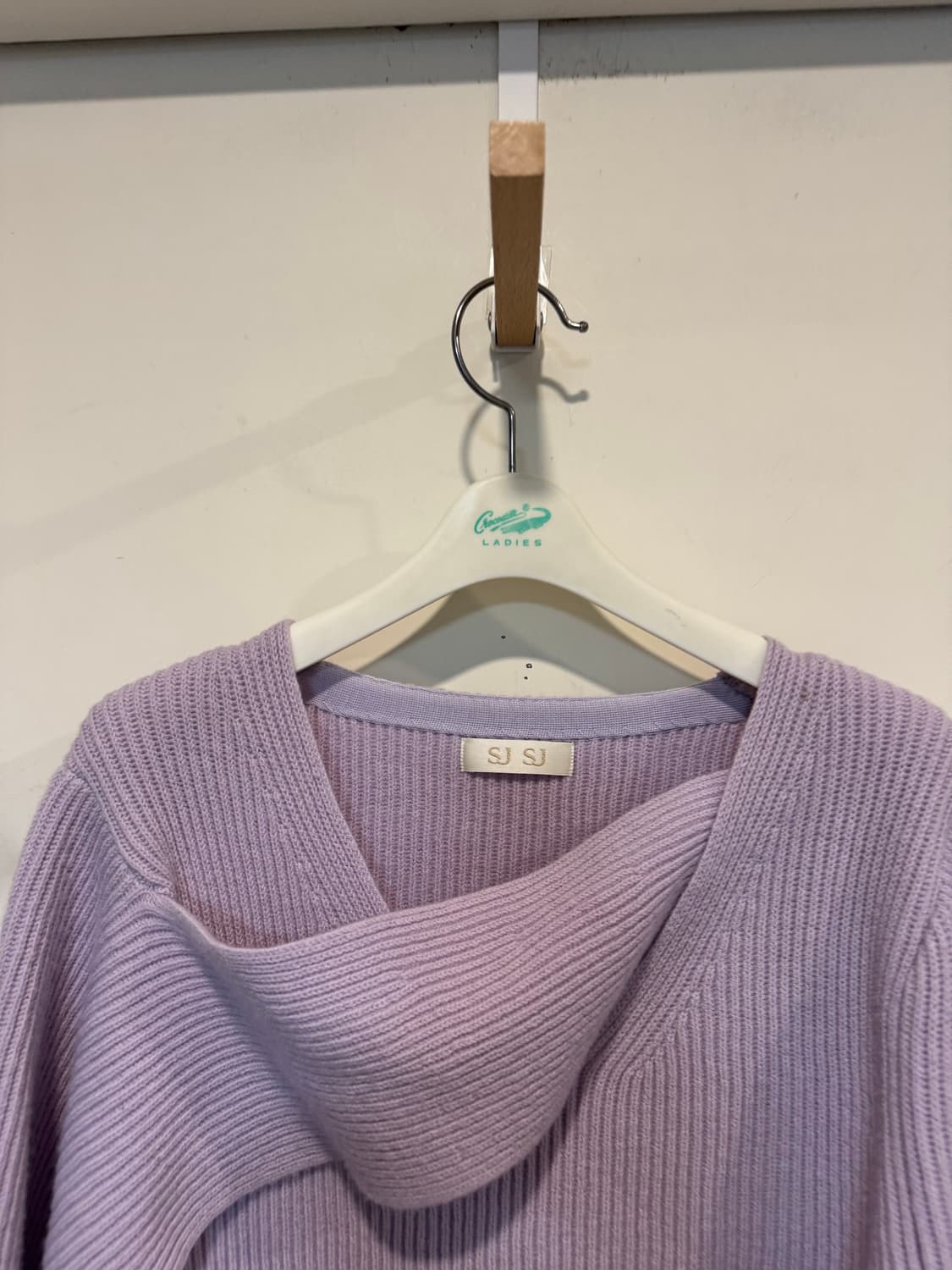 sjsj 울 레이어 리브 니트 탑 상품이미지6