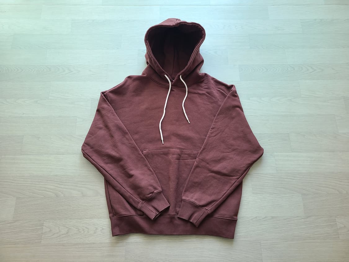 [S] 소버먼트  950g 솔리드 후디 포르바 다크 브라운 후드티 판매 상품이미지2