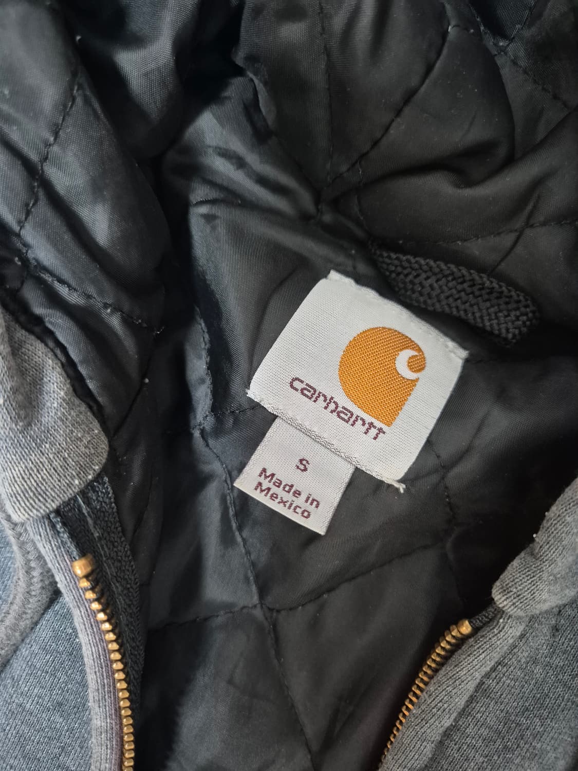 칼하트 후드집업 (퀼팅, 안감 패딩 재질) 상품이미지3