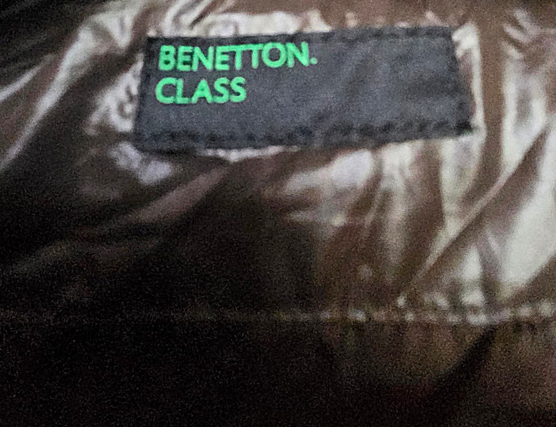 베네통 레더 둥근카라 패딩 상품이미지3