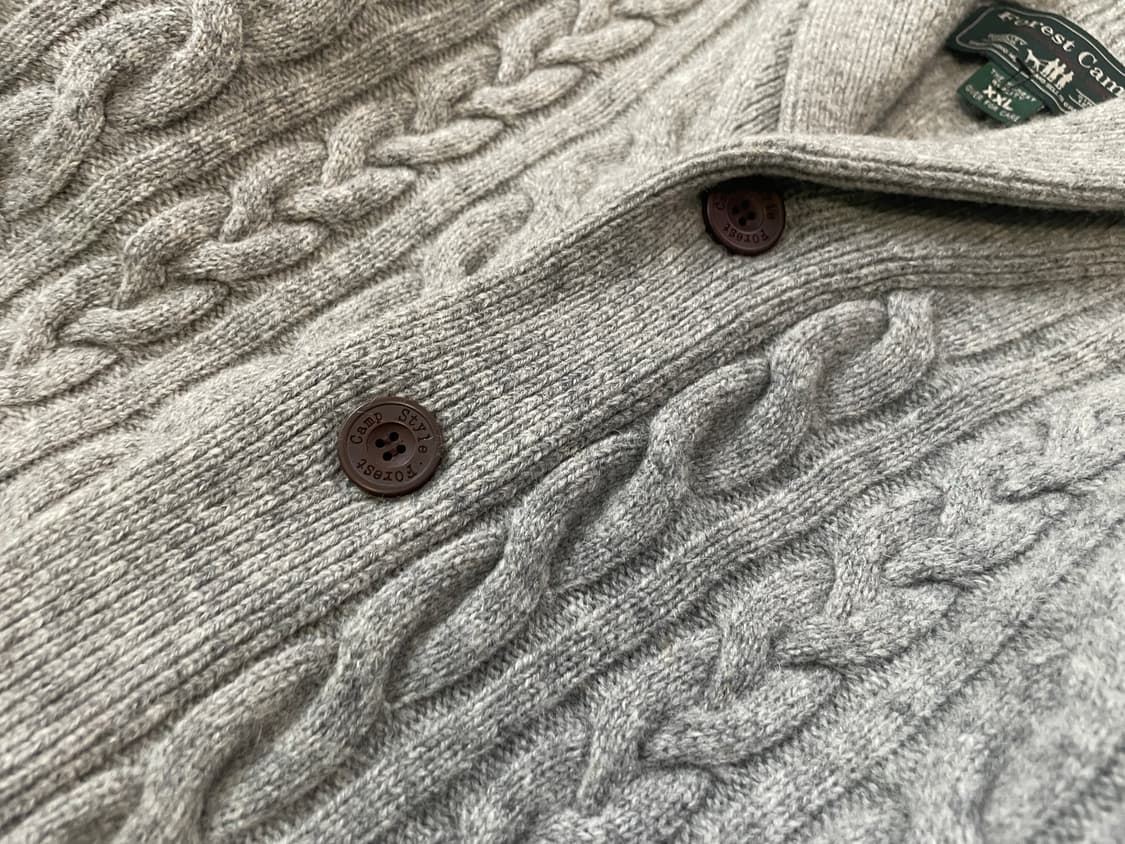 빈티지 피셔맨 숄카라 케이블 니트 가디건  J03731 상품이미지6