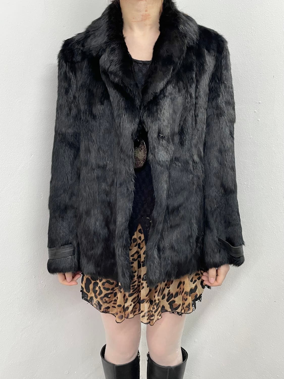 블랙 폭스 렉스 퍼자켓 상품이미지5