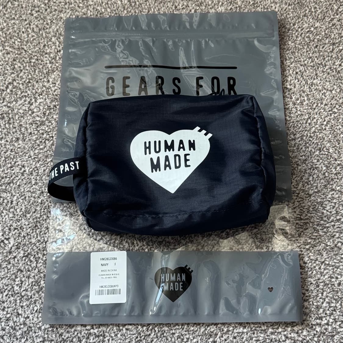 휴먼 메이드 트래블 파우치 네이비 세면백 토일레트리 상품이미지2