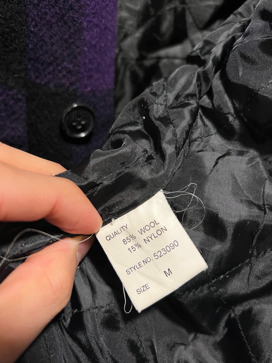 [M]JPN 빈티지 퍼플 타탄체크 울 헌팅 크루저 자켓 상품이미지8