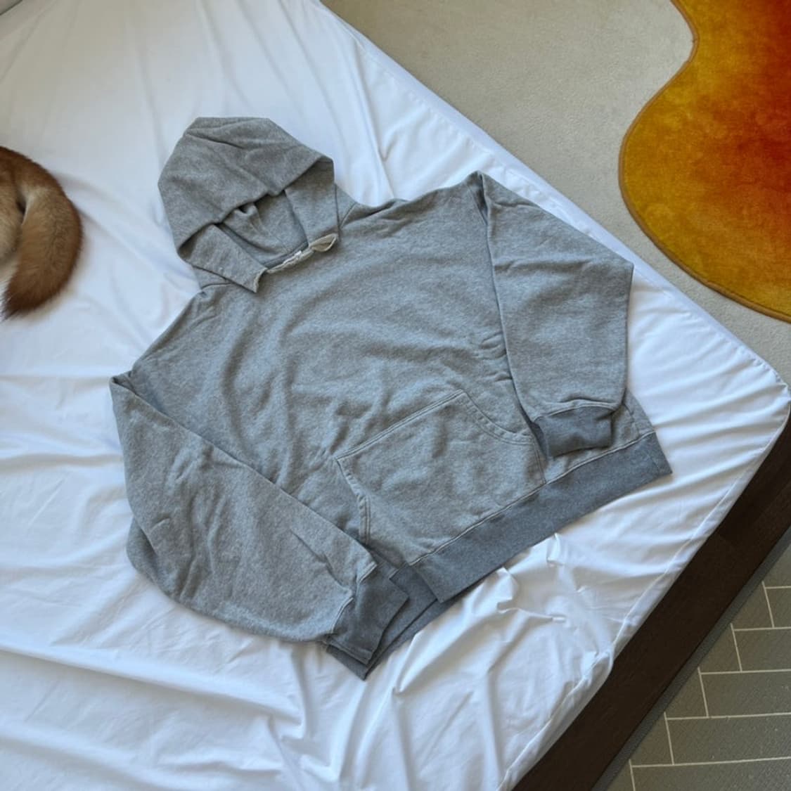 [2size] 더뤡코즈 커티드후드 멜란지 상품이미지1