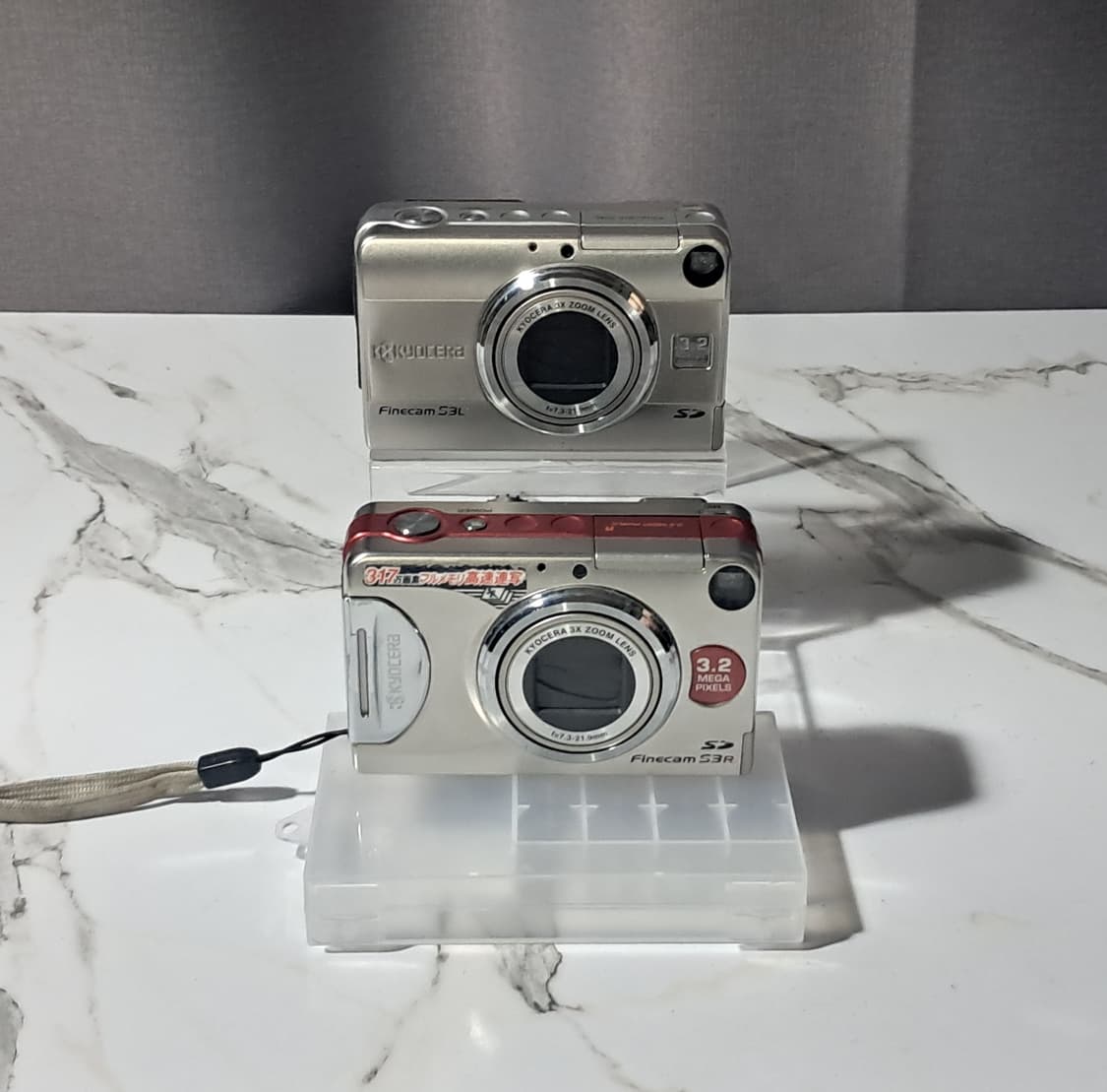 희귀! *하자품) 교세라 디카 2종 빈티지 카메라 상품이미지1